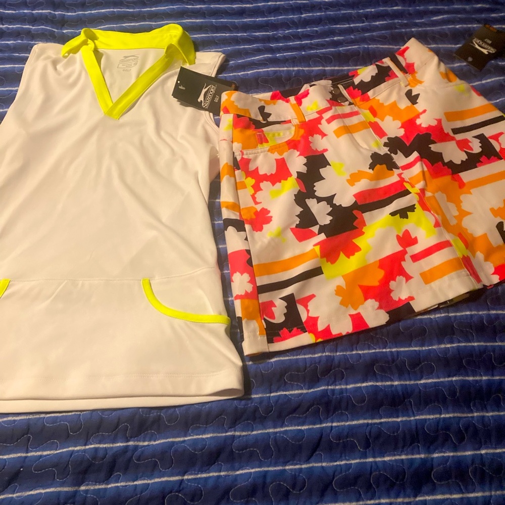 Golf shirt and Skirt-name brand ,Slazenger ,,,Size extra small